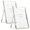 Silver Floating Frame 7x5" Set of 2 for picture 3.5x5'',