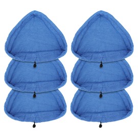 Sgizoku 6PCS Universal Steam Mop Pads Compatible with H2O Steam Cleaners:for H20 HD/X5 Microfiber Cloths Covers Replacement for Vax/Viledas/Russell Cleaning Mop Pad Washable Reusable