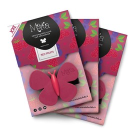 MARTA LA FARFALLA Car and Room Air Freshener XXL Red Fruits Dark Purple Pack of 3