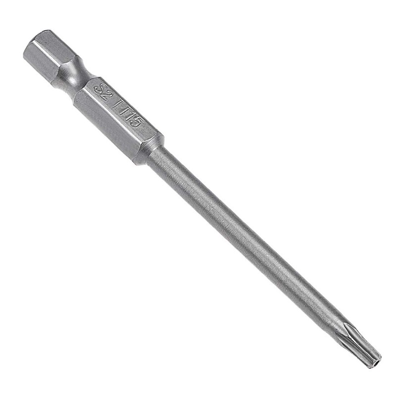 sourcing map 5 Pcs T15 Magnetic Torx Screwdriver Bits, 1/4