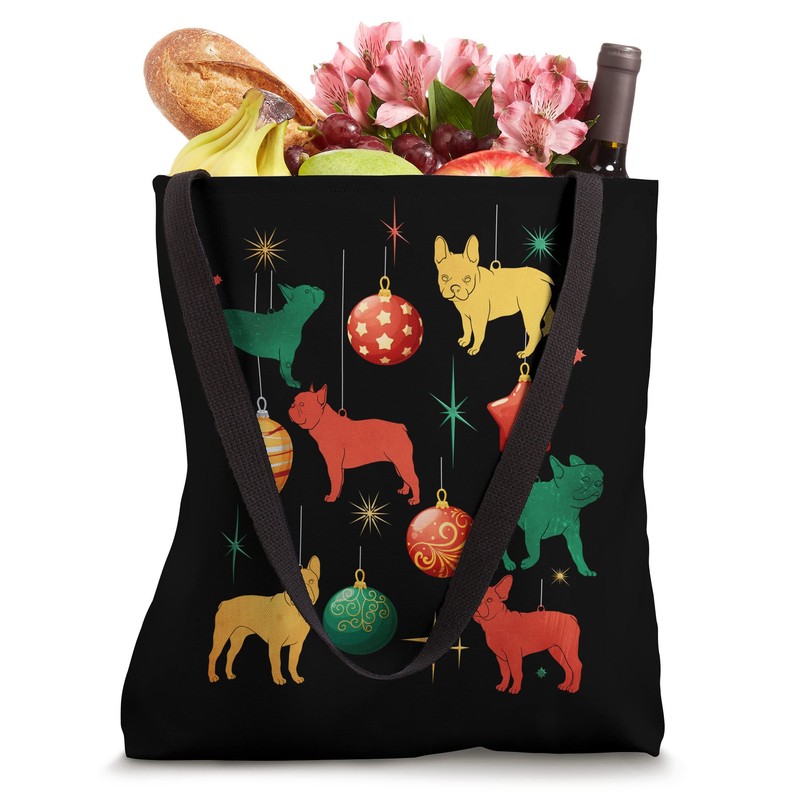 French Bulldog Retriever Christmas Tree Decoration Ornament Tote Bag