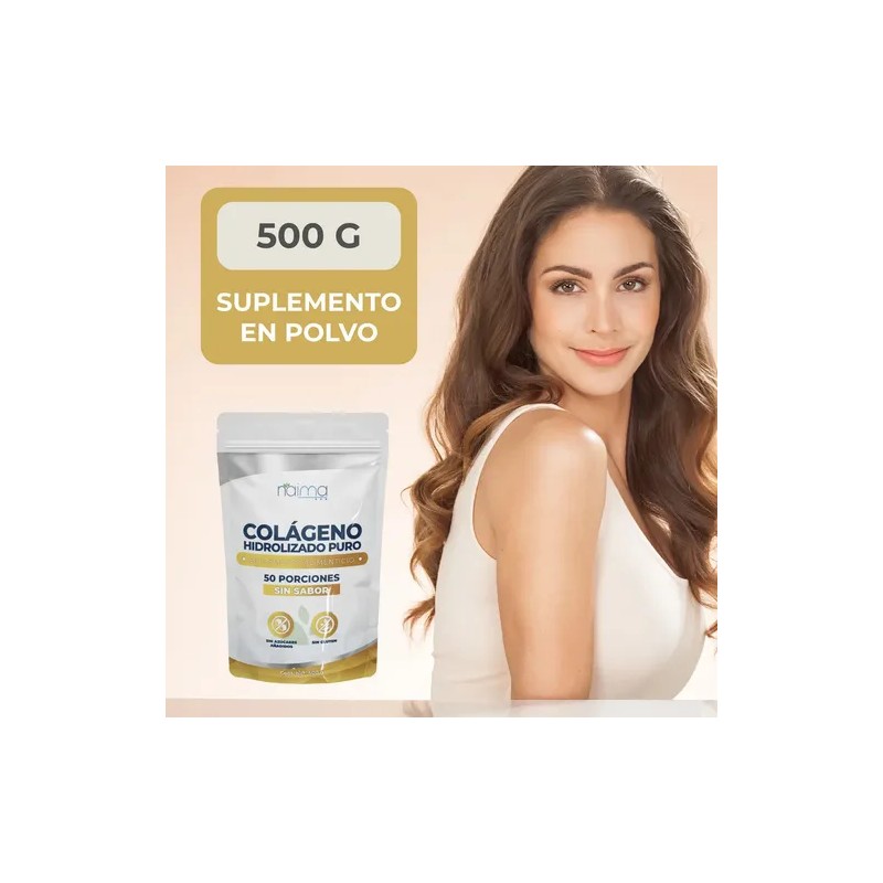 Colageno Hidrolizado Puro 500 g 100% Puro Sin Sabor