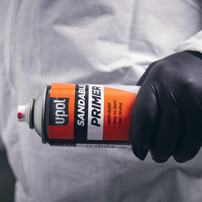 U-POL Sandable Primer, Fast-Drying, Durable & All-Purpose Primer Spray With