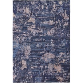 Feizy Mathis Contemporary Navy Blue/Blue Rug, 10'-6" x 14' Area Rug