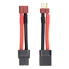 FLY RC 2pcs RC Lipo Battery Charger Conversion Cable Adapter Wire T Plug Male Female Connector Compatible with Slash, Rustler, Stampede, Bandit, E Revo Lipo Battery