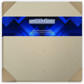 50 Sheets Chipboard 46pt (Point) 12 X 12 Inches Heavy Weight Scrapbook Size .046 Caliper Thick Cardboard Craft|Packaging Brown Kraft Paper Board