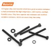 200 Pieces M4 x 30mm /35mm /40mm /45mm /50mm, Hex
