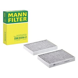 Original MANN-FILTER Interior Filter CUK 23 014-2 – Cabin air filter set (set of 2) with active charcoal – For passenger cars