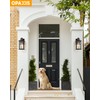 OPAXIS Outdoor Motion Sensor Light, 2 Pack Outside Sconce, Bronze