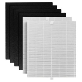 Bagean AP-1512HH Filter Compatible with Coway Airmega AP-1512HH & 200M Air Purifier - Fit Coway Filter Replacement - H13 True HEPA Filters Removes 99.97% particles Freshens the Air (2 HEPA + 4 Carbon)