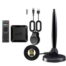 CV Directo Dispositivo de Streaming Antena Digital + TV Box Adaptador para TV a Smart Compatible con Full HD 1080p 4K y UHD Facil Instalacion Recepcion de Alta Calidad Sistema Android 11 Convertidor