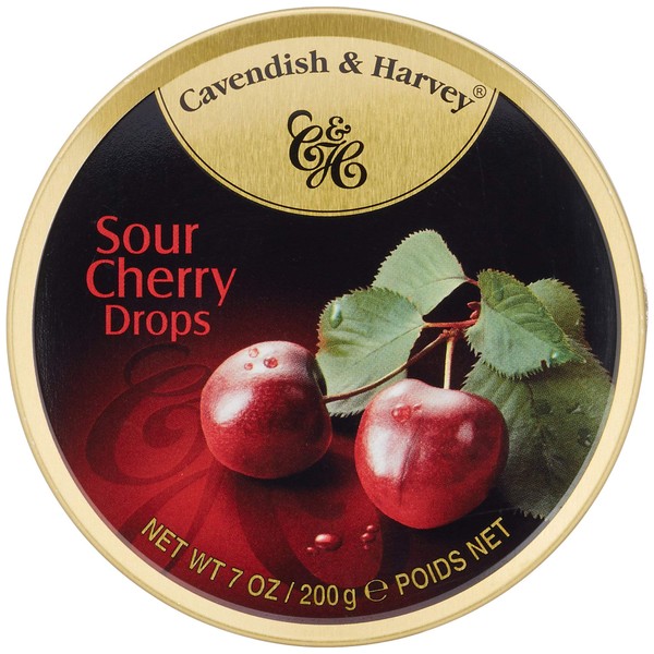 Cavendish & Harvey Sour Cherry Drops- 7 oz(200 g), 4 Pack