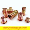 BACSHBY 20 pcs M6x10mm Threaded Insert Nuts - Hex Socket