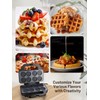Mini Waffle Maker Machine, 8 Small Waffle Bites, Nonstick Waffle