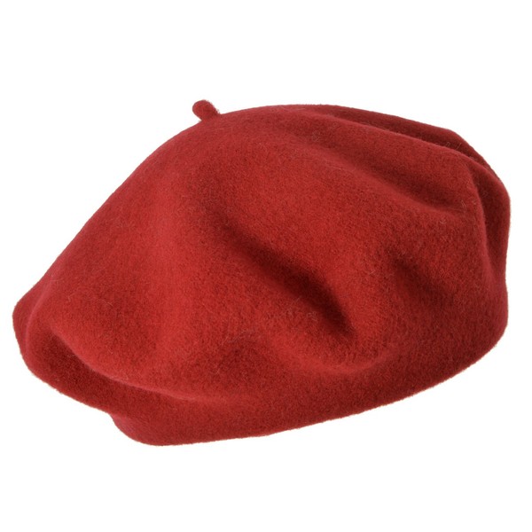 Seeberger Scheffau Series Women's Knitted Beret - Red (Vino 0022)