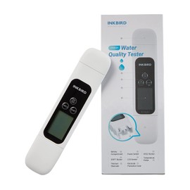 Inkbird ITDS-01 TDS Meter, Water Quality Measurement, EC Meter, Water Thermometer, Backlight, Data Lock Function, TDS Meter, High Precision, Tropical Fish, Aquarium, Water Quality Inspection, Water Temperature Check, Drinking Water, Pool, PPM Inspection,