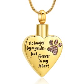 memorial jewelry Your Wings were Ready,But My Heart was Not Stainless Steel Carved Locket Cremation Urn Necklace for Pet Dog Cats