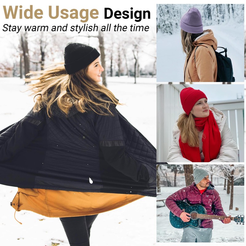 NPQQUAN Beanie for Men Women Winter Hats for Mens Beanie