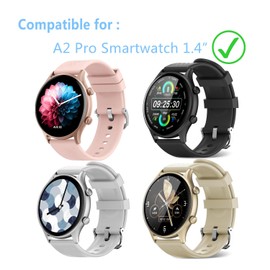 Aemus Screen Protector Compatible for WalkerFit A2 Pro Smart Watch 1.4" (6 Pack) Full Coverage Clear TPU Soft Film