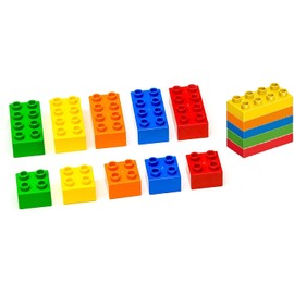 300 Piece Classic Big Building Blocks STEM Toy Bricks Set Compatible with All Major Brands Bulk Bricks Set for All Ages
