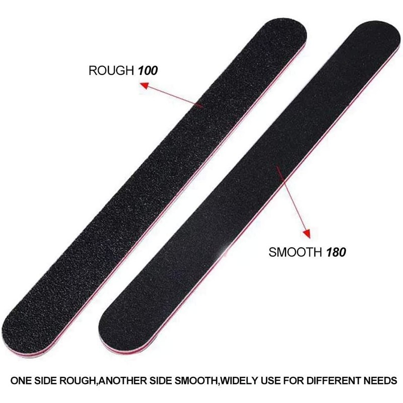 12PCS Professional Nail File Set, Nail Files & Buffers, Double