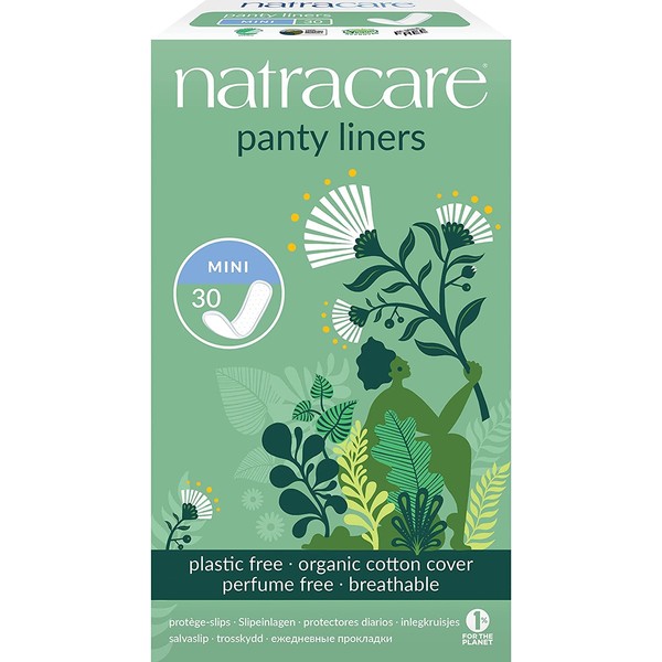 Natracare Panty Liners Mini 30 Count (6 Pack)