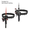 SEIWEI Fishing Rod Pole Holder Belt, Adjustable Waist Wading Belt,