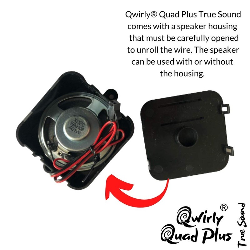 Chiming Quartz Clock Movement Qwirly True Tone Quad Plus -