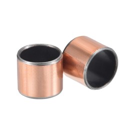 HiPicco Sleeve Bearing, 5/8" Bore x 3/4" OD x 7/8" Length Self-Lubricating Plain Bearings Wrapped Oilless Bushings 2 Pack
