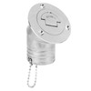 Boat Deck Filler 45° 316 Stainless Steel 38mm Flip Fill
