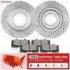 Aceparts 319MM FRONT DRILLED DISC ROTOR + BRAKE PAD FOR