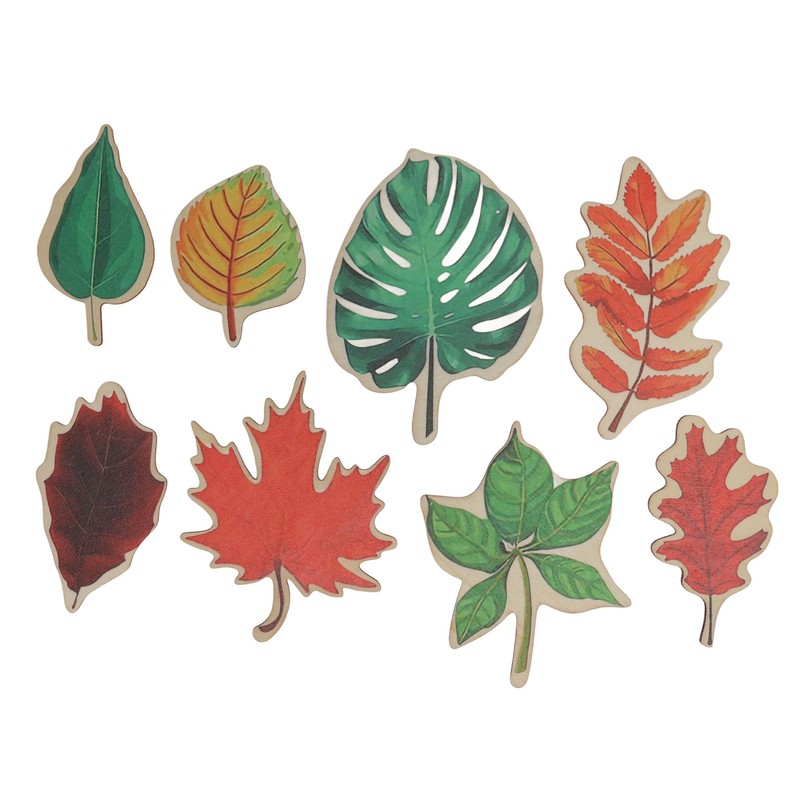 Wooden Leaf Shaped Puzzle Children Party Funny Jigsaw Puzzles Educational
