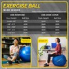 URBNFit Exercise Ball - Yoga Ball in Multiple Sizes for