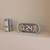 mooas Rolling Pop Mirror Clock, Digital Clock with USB Charging