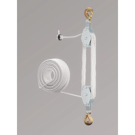 ShoppingOnBed SoB Block and Tackle Pulley System for Lifting Objects - 4000LB Breaking Stre...