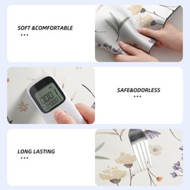 BANEBOR Print Washing Machine Mat for Top Load Washer and Dryer – Non-Slip, Absorbent, Quick-Dry Shelf Dust Cover Pad – Decorative Laundry Room Kitchen Protector Mat(White Laundry, 20''x16'')