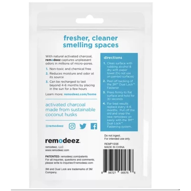 Remodeez REMP1SS6 OutSmart Smell Deodorizer Small Spaces, 0.25 lb