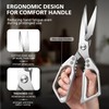BALUCA Heavy Duty Kitchen Scissors All Purpose - Professional Stainless