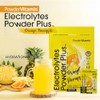 PowderVitamin Electrolytes Powder Plus, Keto, naranja piña, sin azúcar, 1000
