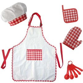 Toyvian 1 Set Kids Cooking Apron Tools for Kids Easy Bake Oven Kids Baking Kits Accessories Barbecue Toddler