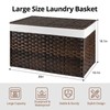 OIAHOMY Large Storage Basket with Lid, 42.3 Gallon (160L) Blanket