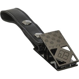 eP01bk Shoe Clip, BK - Synthetic Leather Black, Metal Shoe Pinch for Strollers, Multi Clip, 1 Piece