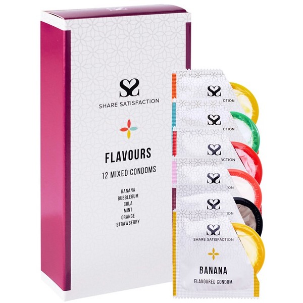 Share Satisfaction Condoms 12 - Mixed Flavours