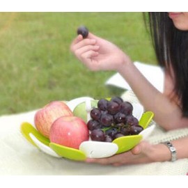 HJ Fruit Basket Foldable Kitchen Bowl purasutikkuhuru-tubouru Drainer Bowl