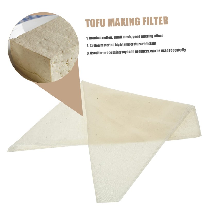 Gatuida 10pcs Reusable Unbleached Cotton Fabric Strainer Fine Cheesecloth for