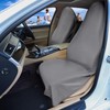 AOTOTON Car Seat Covers 2pcs Grey Waterproof Towel Car Seat