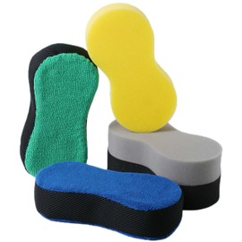K-STH (5 Pack) Microfibre Car Cleaning Sponges & High-Density Car Sponges For Washing, Hygiene Colour-Coded, Non-Scratch, Multi-Use Big Sponge | Car Sponge For Inside, Wheels, Windscreens & Bodywork