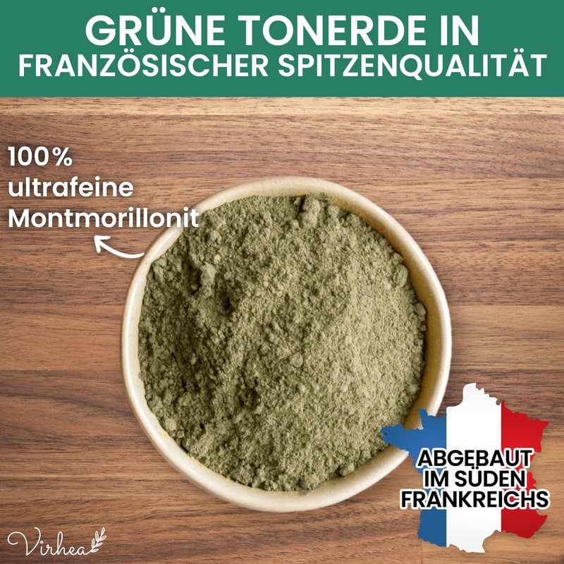 Green Clay Powder 100g - Acne Face Mask - Natural