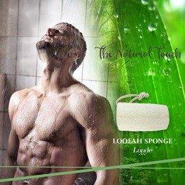 Natural Eco friendly Biodegradable Loofah Sponge - 3 Pack Large - Premium Quality - Back Body Scrubber - Cleansing and Exfoliating - for Men Women Bath Shower