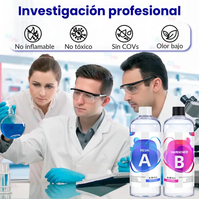 Kit De Resina Epoxi Transparente DiYY para Fundición y Revestimiento,